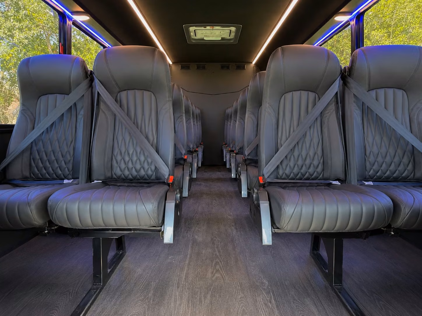 15 passenger minibus interior