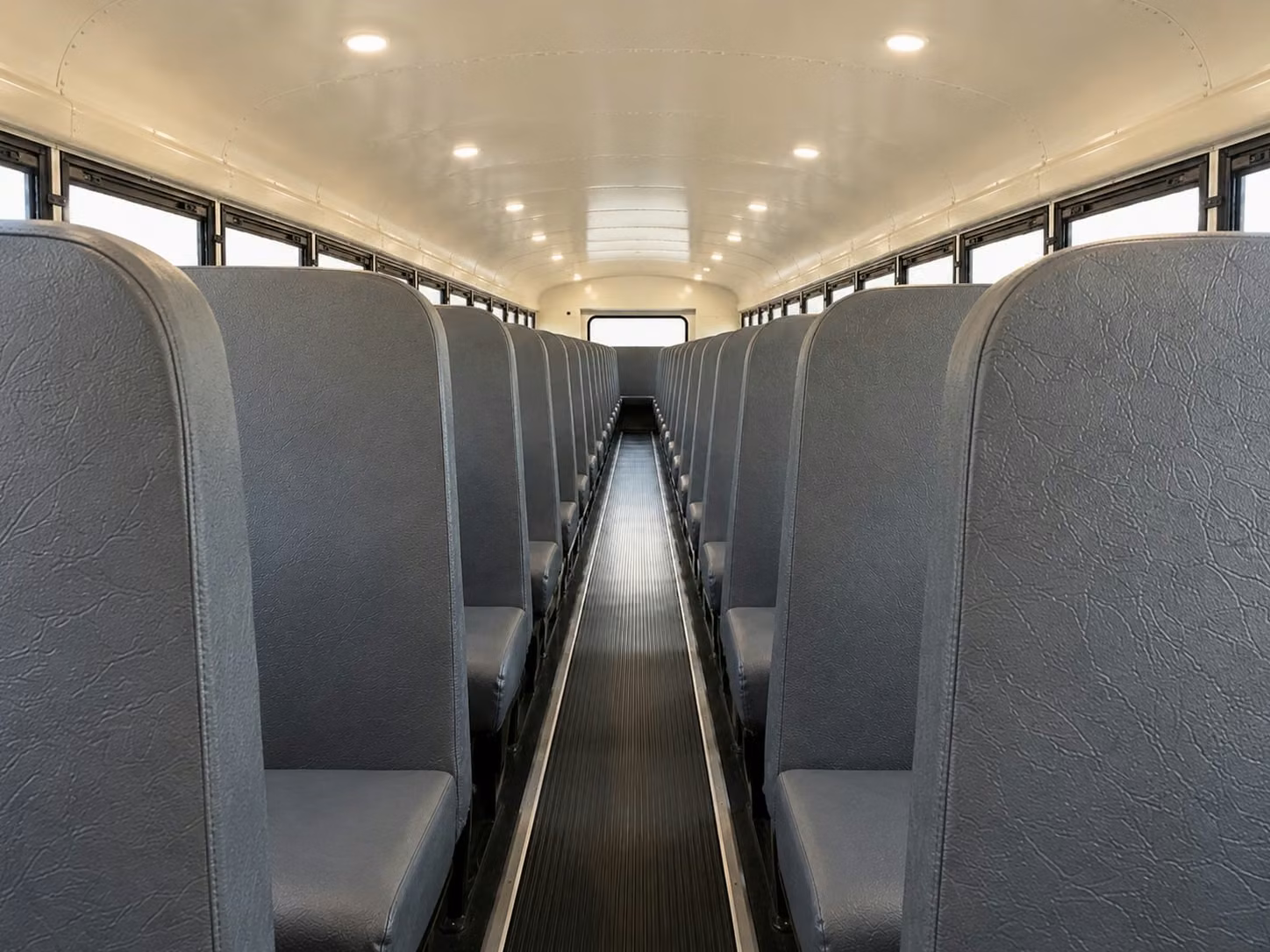 school bus inside